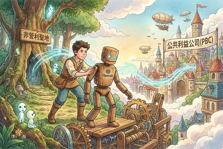 OpenAI 的靈魂交易：非營利外殼下的資本巨獸與權力博弈